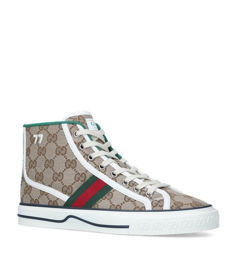 gucci high sneaker|Gucci high top sneakers beige.